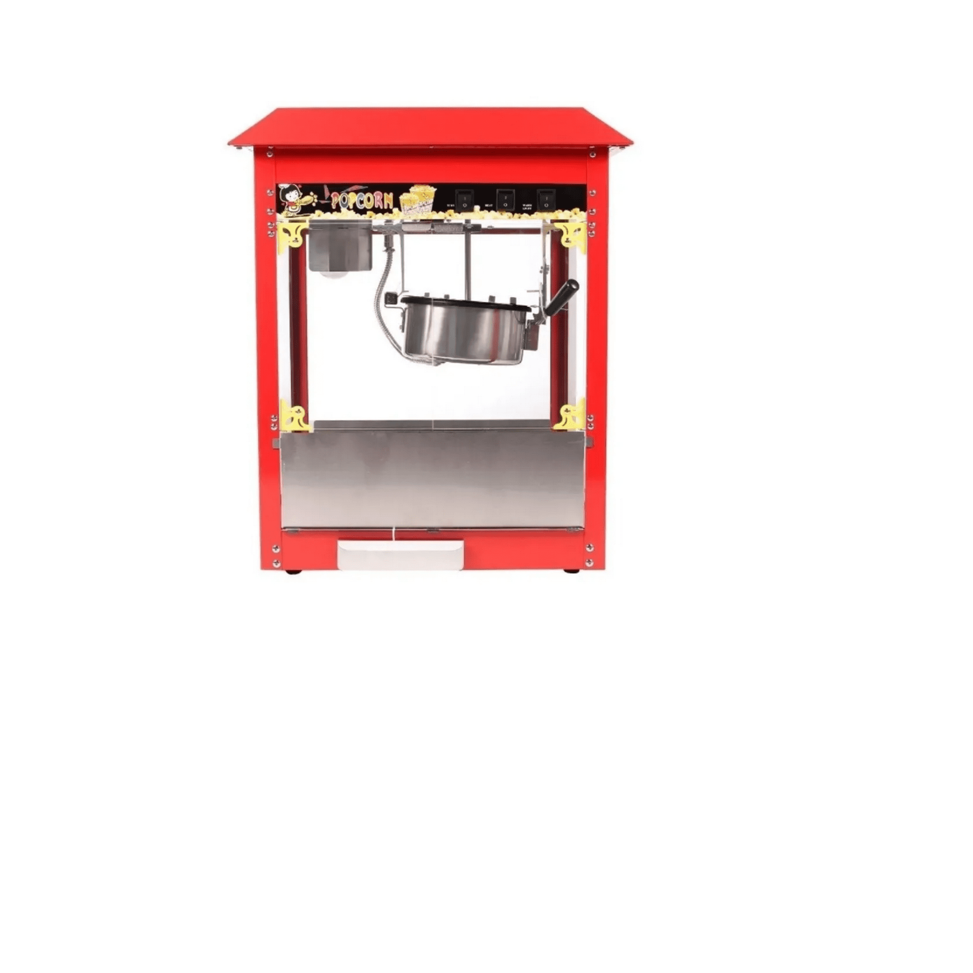 Máquina comercial de palomitas de maíz, máquina eléctrica extragrande para  hacer palomitas de maíz de 8 onzas, máquina de palomitas de maíz para 60