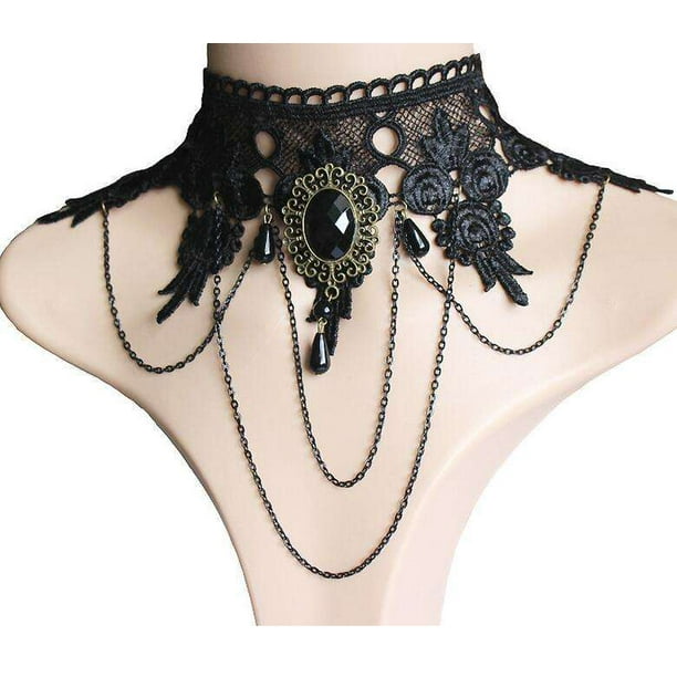 Pajarita gótica Steampunk engranajes cadenas corbata Vintage fiesta de  Halloween accesorios para el cuello - AliExpress