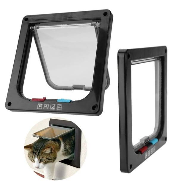 PETCUTE Gateras para Gatos Perros Puertas para Gato Perros pequeños gateras  para Puertas con 4 Cerraduras : : Productos para mascotas