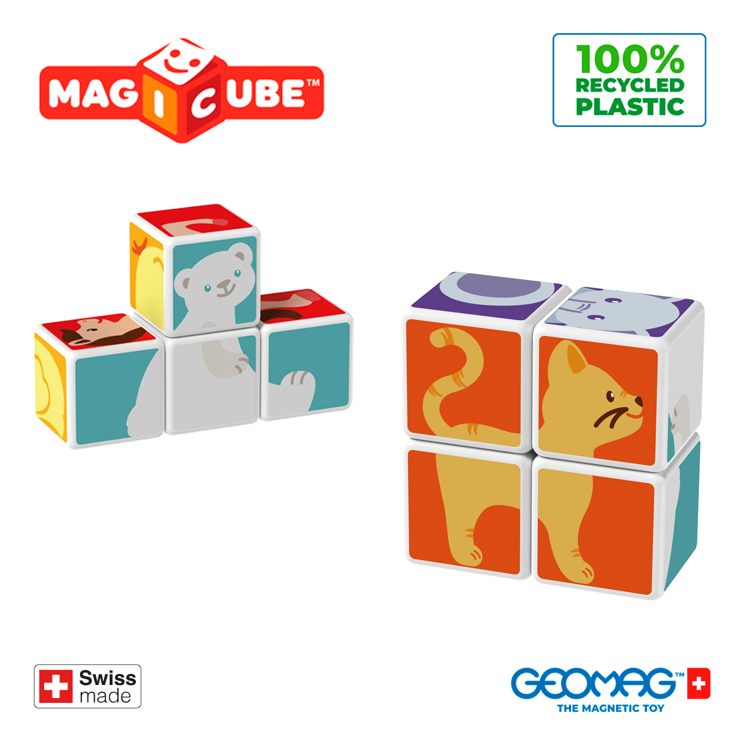 Magicube Bloques Magneticos Eco Tarjetas De Animales 7 Pzas Geomag ...