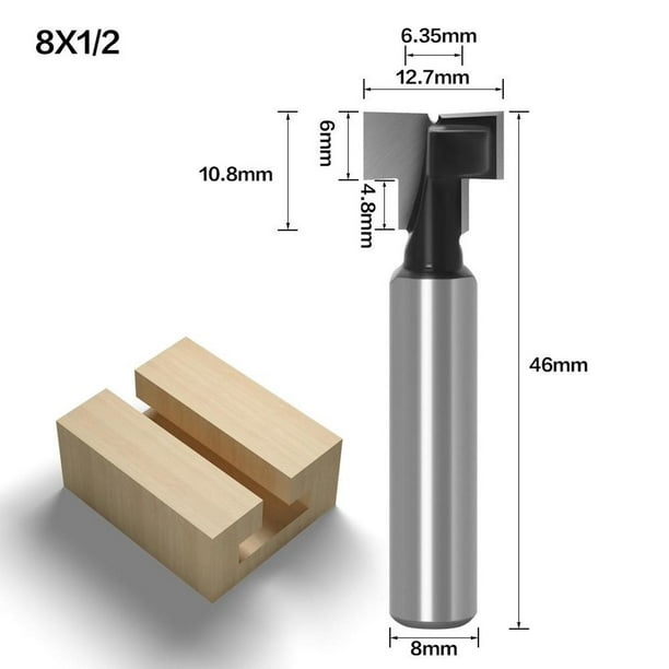 Juego de herramientas de broca para marcos de fotos, herramienta de  enrutador reversible, brocas de enrutador de madera, brocas de enrutador de