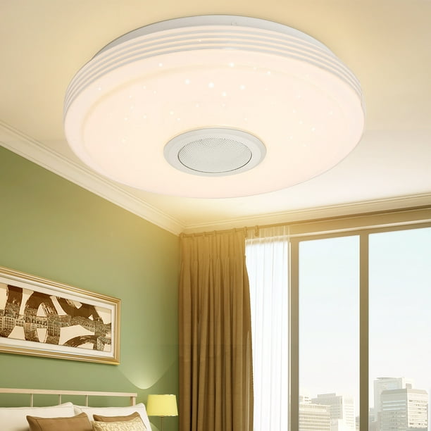36W Lampara LED Con Altavoz Bluetooth Lamparas De Techo Modernas Para  Habitacion