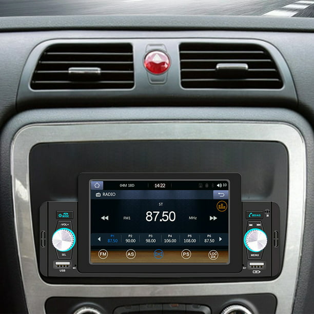1 Din Car Radio HD Audio Estéreo Reproductor Multimedia Bluetooth MP5