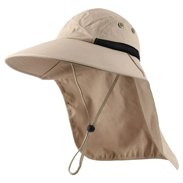 Sombrero Para El Sol Al Aire Libre Para Hombres Con Protección Upf 50+  Gorra De Safari Sombrero De Pesca De Ala Ancha Con Solapa Para El Cuello  Inevent AP007887-01