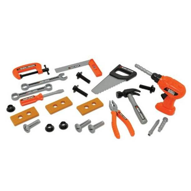 Black Decker Junior Juego de herramientas de juguete de 12