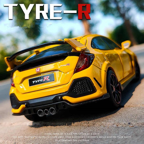 Coches Coleccion Para Honda Para Civic TYPE R 1:32 Simulación De Fundición  A Presión Puede Abrir La Puerta Y El Sonido Y La Luz Modelo De Coche De  Aleación Coches Miniatura De