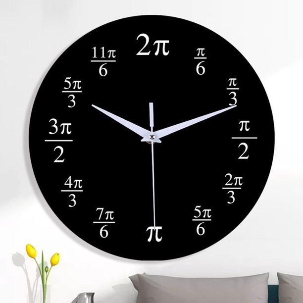 ofertas flash del dia Reloj de pared silencioso para mujer, diseño de  matemáticas, color negro, con diseño de pizarra, matemáticas, para el aula,  para la pared, para matemá : : Hogar y