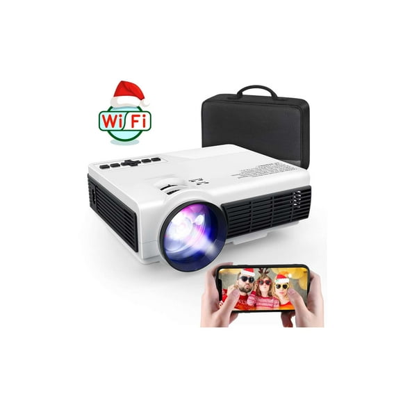 Elephas Mini Wifi Projector For Iphone Upgraded Hd Movie Projector With Synchronize Smartphone Screen Portable Projector Supports 1080p Compatible With Ios Android Tv Stick And Hdmi Usb
