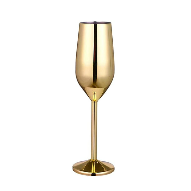 Copas de vino de cristal tinto copas de champán elegantes esmaltes florales  copas decorativas (dorado/2 juegos (caja de regalo)) : Hogar y Cocina 