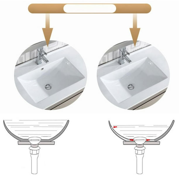 Desagüe Lavabo con Rebosadero Tapón Lavabo Pop Up Válvula Universal G1¼  para Baño