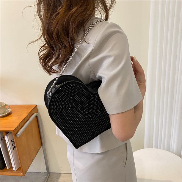 HOSBY Bolsa colgante colgante de cadena para mujer, accesorios brillantes  para bolso de hombro de diseñador