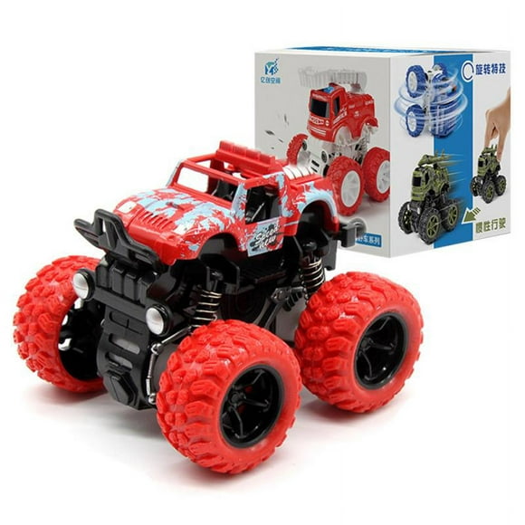coches todoterreno giratorios de 360  tracción de inercia de 4 ruedas coches de juguete resistentes a golpes para niños y niñas de 3 a 6 años