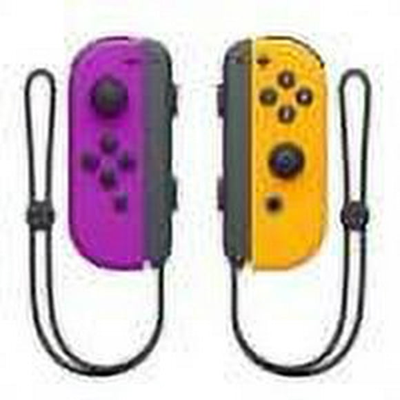 switch joycon controller púrpura amarillo wdftyju