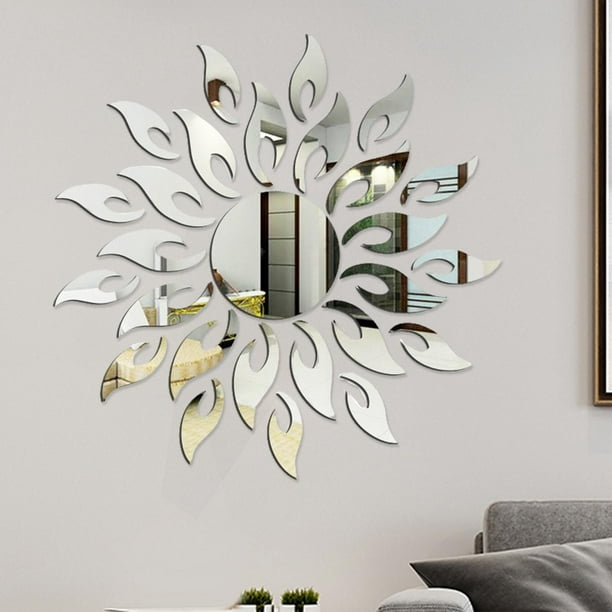 de pared de espejos de terre acrílicas, calcomanía de vinilo de decoración  moderna decoración para hogar para Colco Espejos Vinilos Decorativos