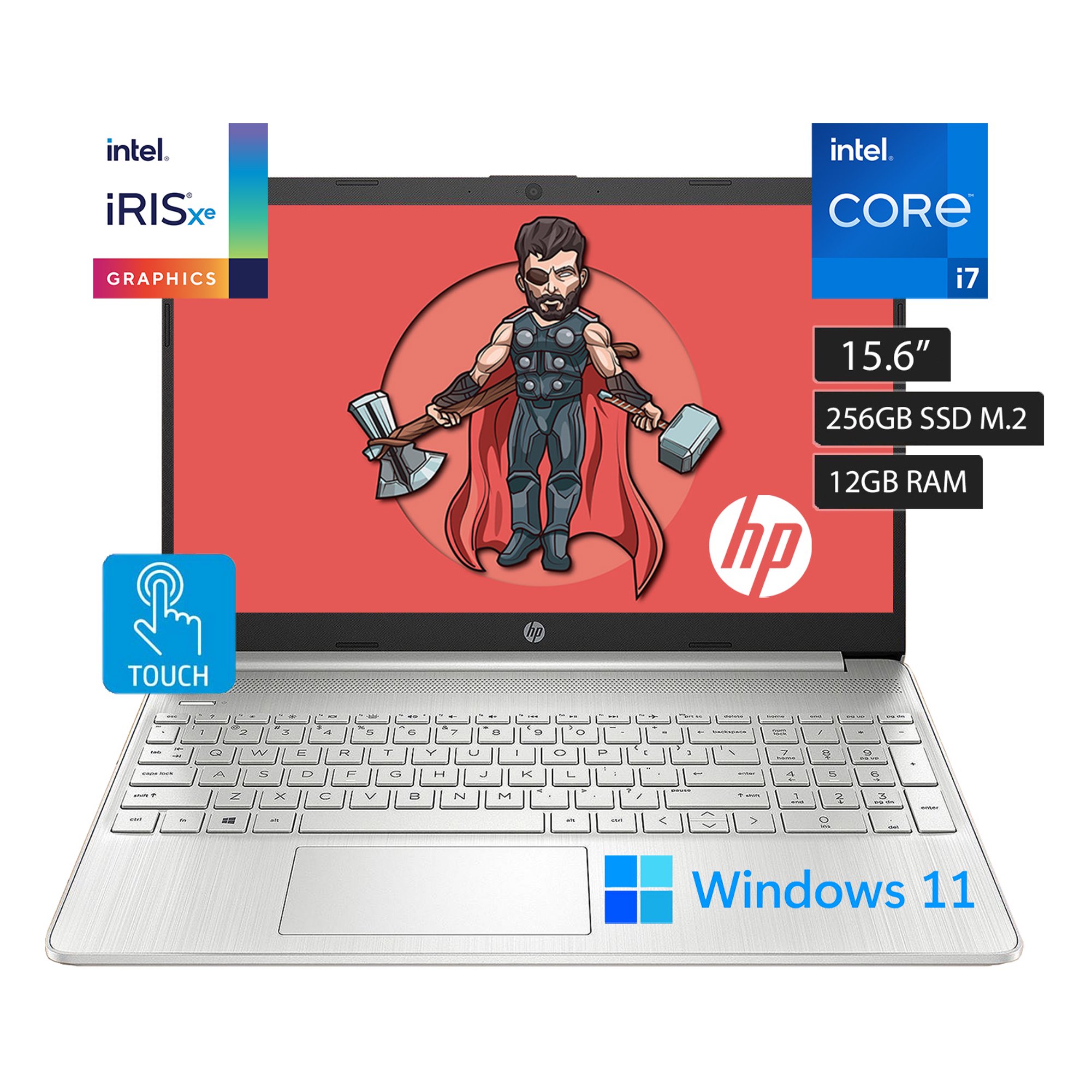 Laptop Hp 15 Dy2089ms Core I7 1165g7 256gb Ssd 12gb Ram Touchscreen Walmart En Línea 5711