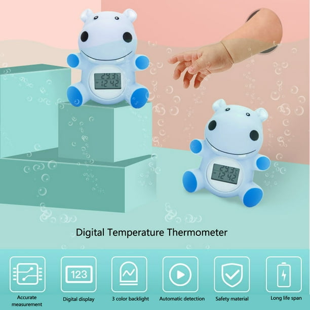 Termómetro de baño para bebé, bañera de seguridad, temperatura del agua,  termómetro digital con advertencia de temperatura intermitente, juguete de