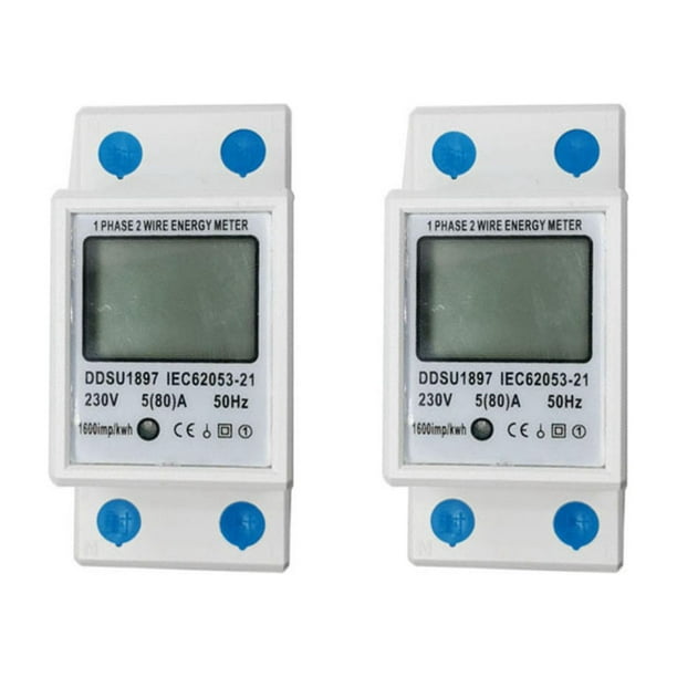 Enchufe medidor de potencia, monitor de consumo de energía, monitor de uso  de electricidad, analizador de consumo de energía doméstico con pantalla