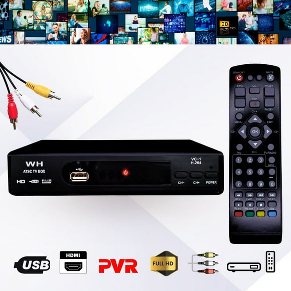 decodificador digital para televisión convertidor tv a canales digitales de alta definición 1080p tv full hd señal digital hdmi dosyu dyatc03 dosyu dyatc03
