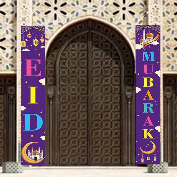 Decoraciones de Ramadán, pancarta de Ramadán Mubarak para decoración del  hogar, decoraciones de Ramadán, decoraciones de Eid, decoración de Ramadán