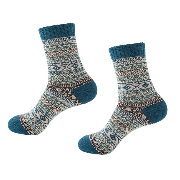 Calcetines Suaves Gruesos para Hombre Calcetines de Invierno de Mezclas de  Lana Azul Sunnimix Calcetines suaves gruesos para hombre