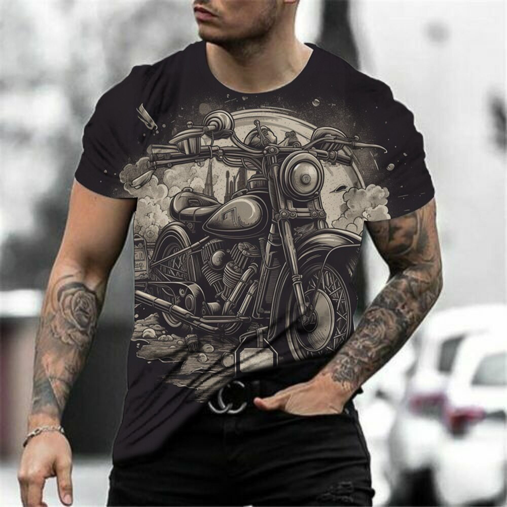 Regalo para motociclistas – Camiseta vintage de motorista – Accesorios de  moto para hombre