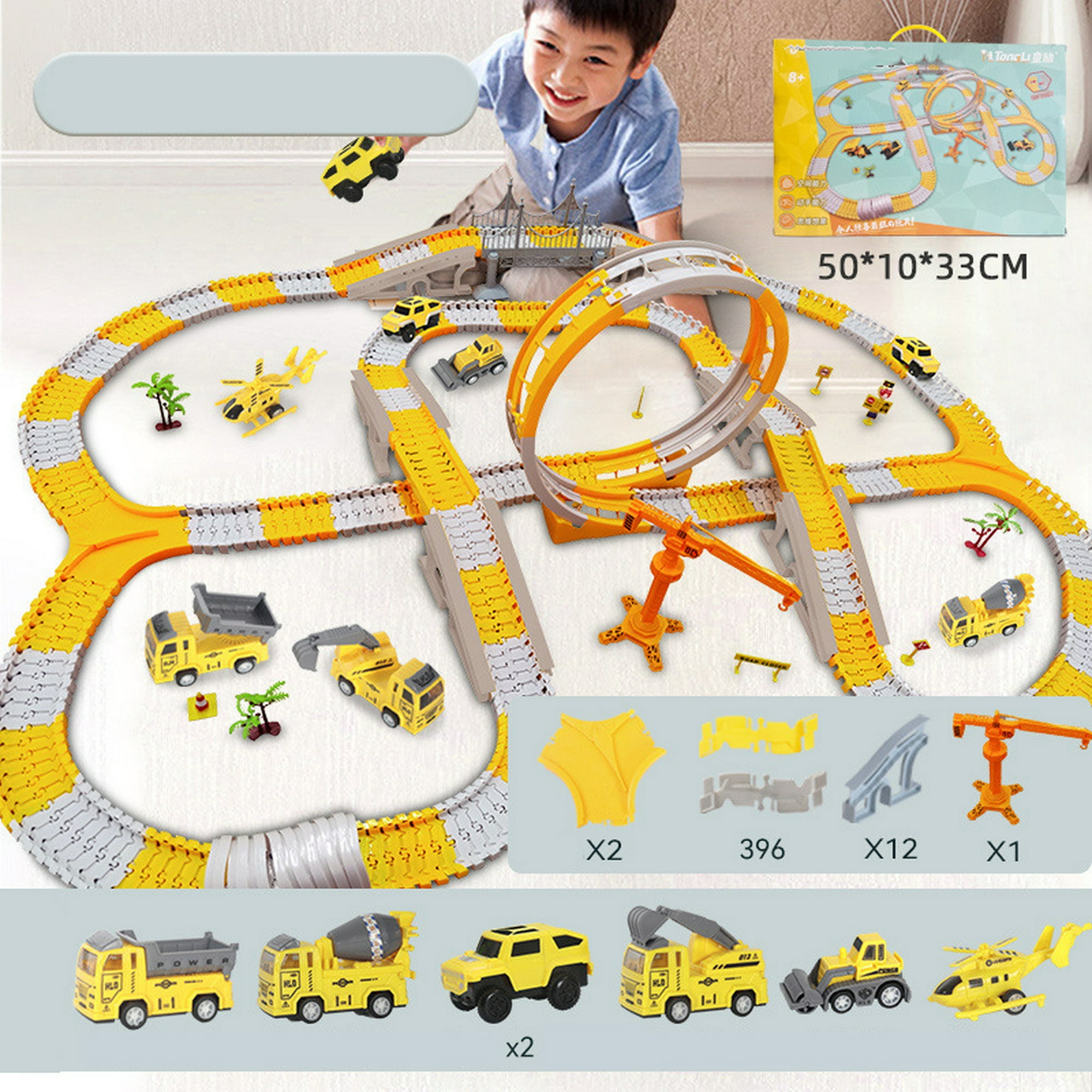 iHaHa Camiones de juguete Coche para niños pequeños de 1 2 3 4 5
