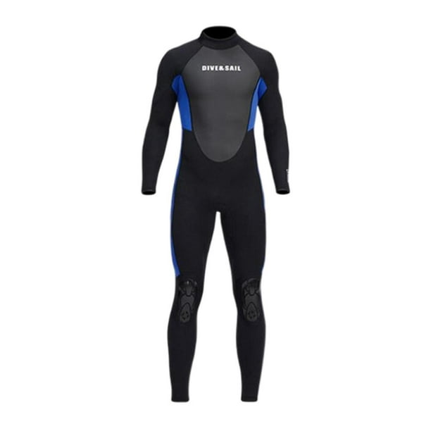 Traje de neopreno para hombre de 3 mm, traje de buceo con cremallera de  manga de cuerpo entero para bucear con esnórquel, surf, natación - Gris  XXXL Sunnimix traje de neopreno de