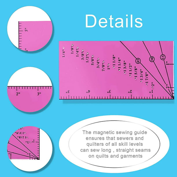 Guía magnetica de margen de costura 