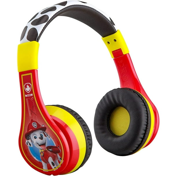 Auriculares Bluetooth para Niños de Paw Patrol de eKids, Auriculares  Inalámbricos con Micrófono que Incluyen Cable Auxiliar, Auriculares  Plegables con Volumen Reducido para Niños para la Escuela, el H