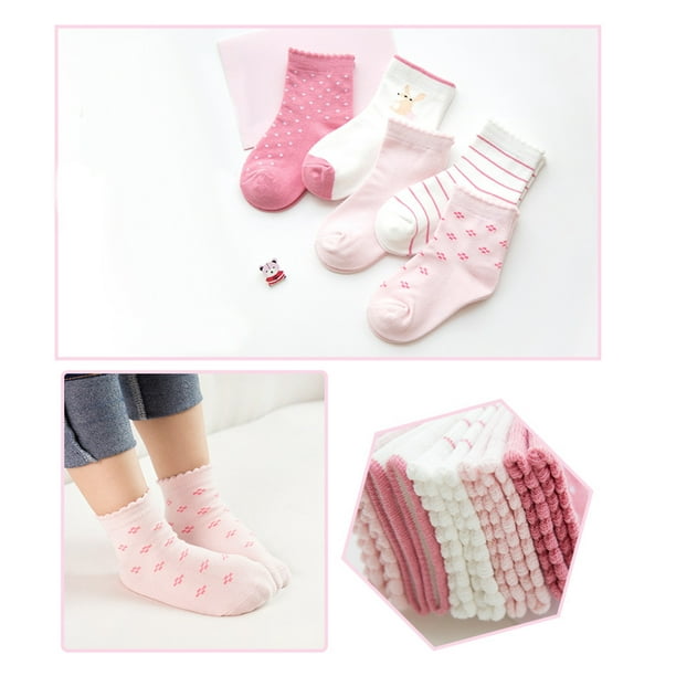  Calcetines Kawaii para bebé, 5 pares de calcetines  antideslizantes para niños y niñas, gruesos, de algodón cálido para  invierno, Kawaii 5pairs Patchwork1 : Ropa, Zapatos y Joyería