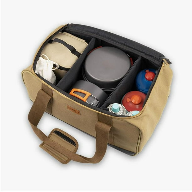 Bolsa de accesorios para parrilla de portátil, con separador, bolso de  mano, organizador de utensilios de cocina para acampar, para parrilla,  Macarena Estuche para barbacoa