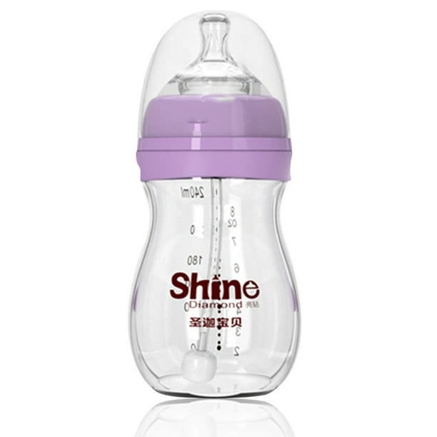 Biberón Leche para bebé Alimentador de agua Bebida para recién nacidos  Aprendizaje de enfermería resistente al calor Taza de pezón para niños  pequeños resistente al calor Púrpura, Tipo 2 Scienceny BA000333-02