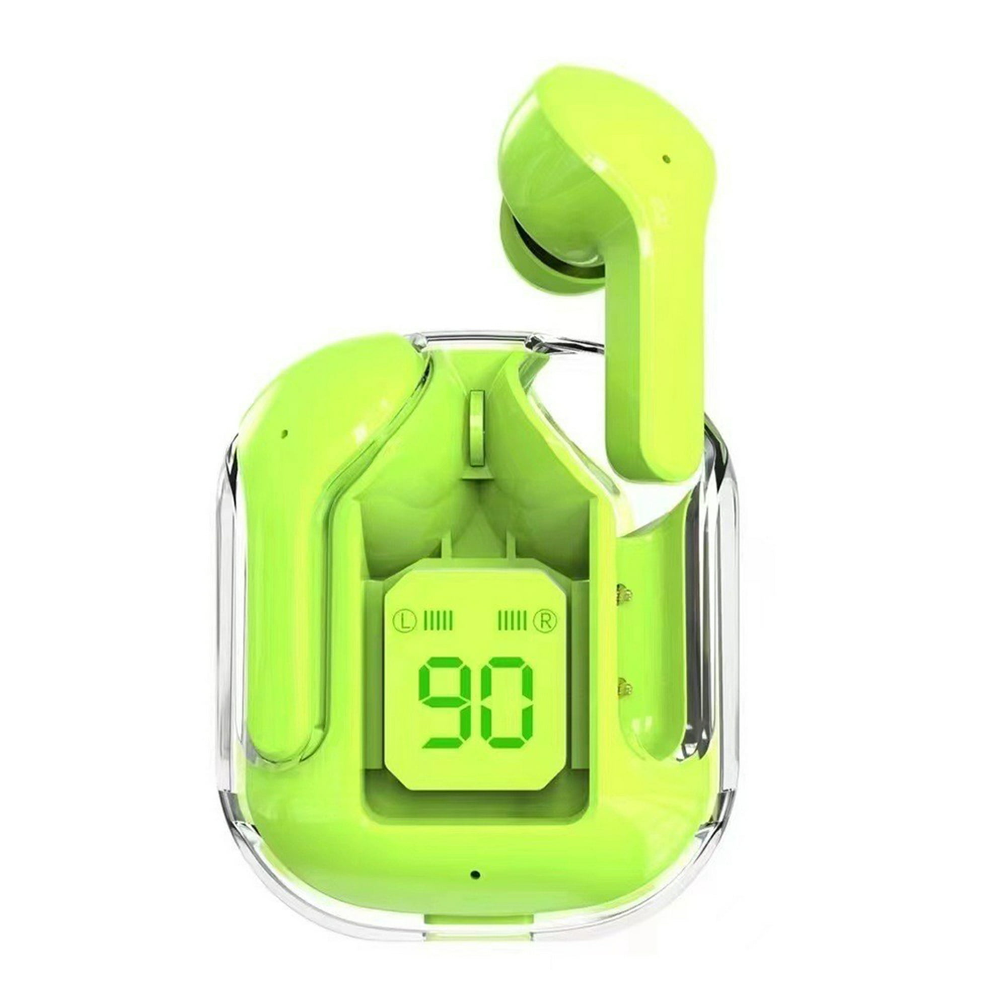 Audífonos inalámbricos Audífonos digitales transparentes 5.3 compatibles con Bluetooth (verde) Tmvgtek Para estrenar