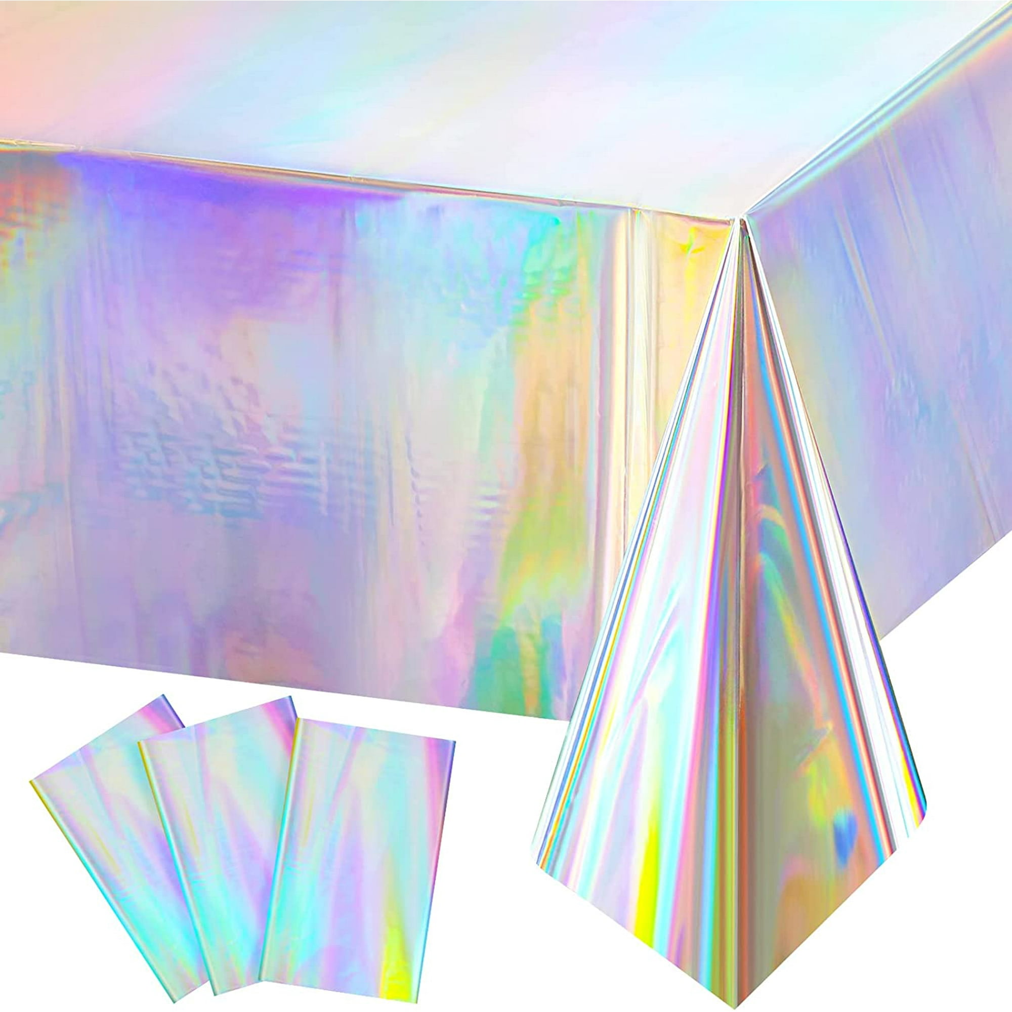 Mantel de película de aluminio láser iridiscente, cubierta de mesa
