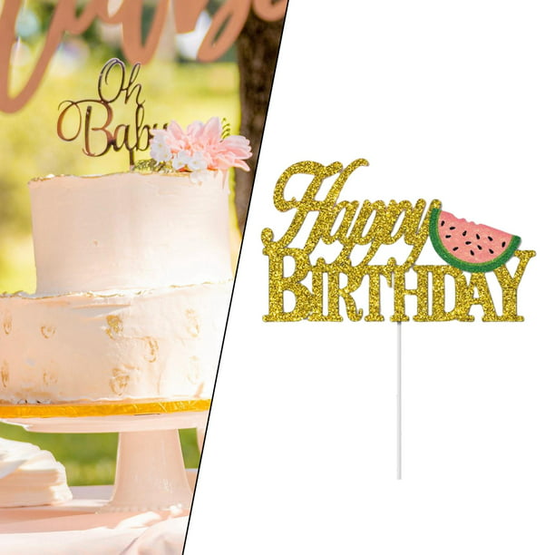 Adorno para tarta de , tema de frutas, adornos para postres de fiesta de  cumpleaños para pastel de aniversario, suministros para fiest Yotijar  topper de la torta | Bodega Aurrera en línea