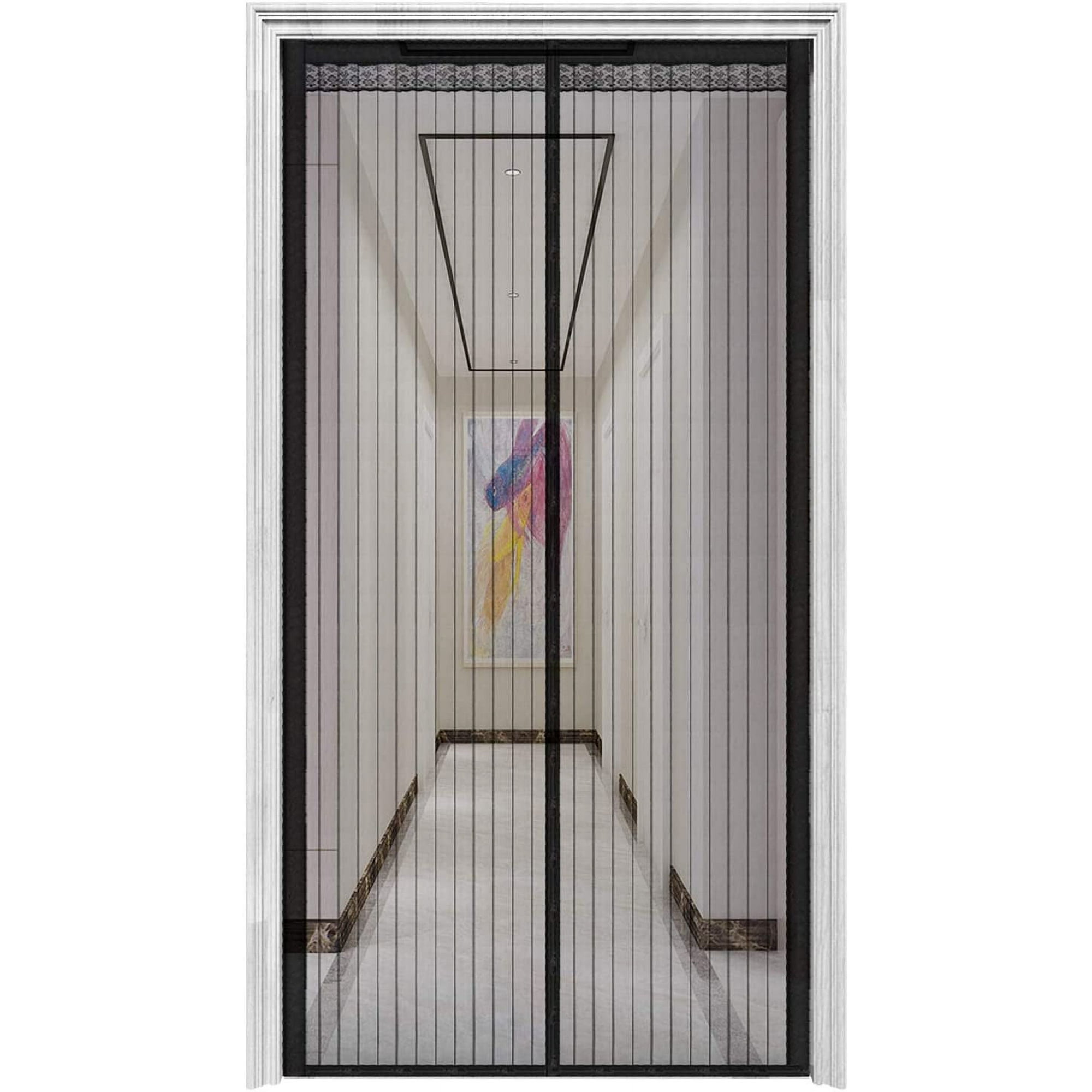Pantalla magnética para puerta corredera (35 x 82 pulgadas, puerta  corredera, pantalla de red con imán, puerta de malla con imanes, puerta de  pantalla