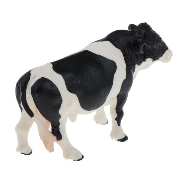 Figuras de toro Holstein modelo animal realista juguete para bebés  pequeños, adultos perfke Figuras de animales de granja para niños