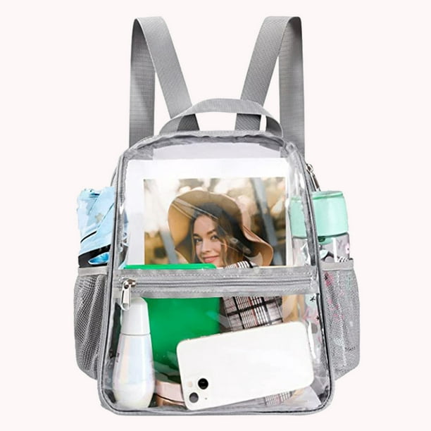 Mochila transparente, mochilas transparentes de alta resistencia para  adultos Bolsa transparente grande para el trabajo escolar