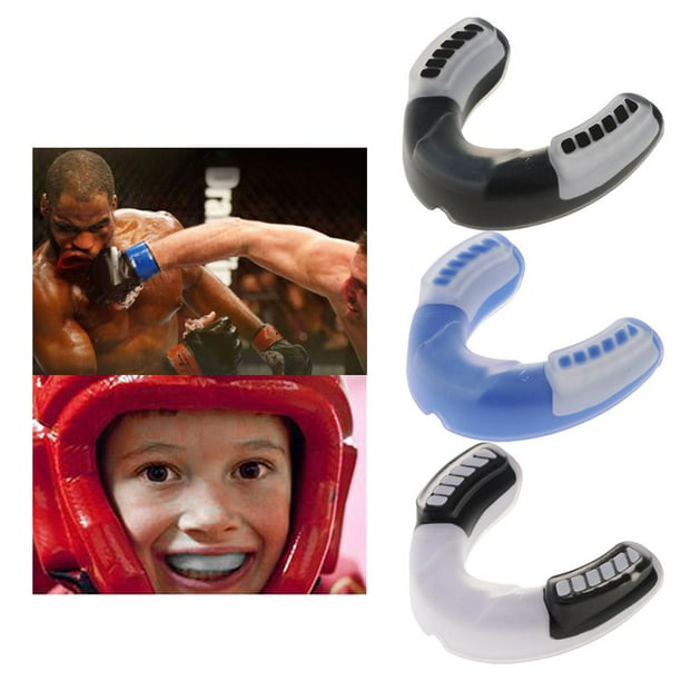 2xKids Adult Gum Protector De Protector Bucal Para Rugby Boxeo MMA Azul  Sunnimix Protector bucal de boxeo