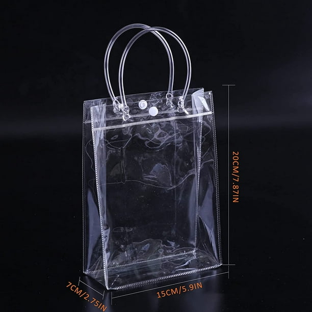 Bolsa transparente con fondo de cartón  Bolsas transparentes, Bolsas de  regalo transparentes, Pequeñas bolsas de regalo