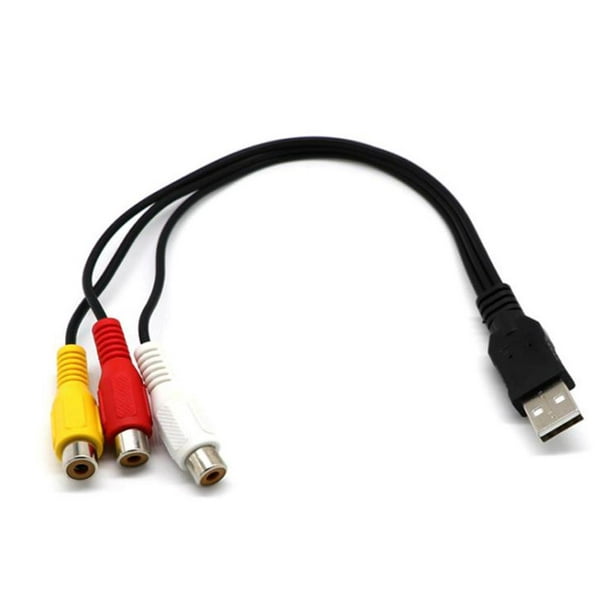  ZZJMCH Cable compuesto de 3 cables RCA de audio y