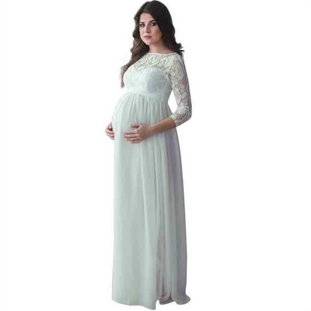 Elegante Vestido De Noche De Talla Grande Para Mujeres Embarazadas