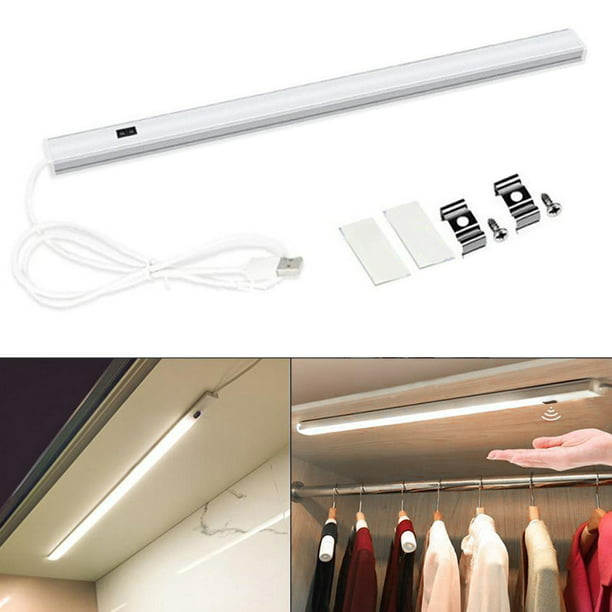 Inducción LED de la luz del armario Sensor de movimiento inalámbrico blanco  50cm Yuyangstore luz del sensor de movimiento