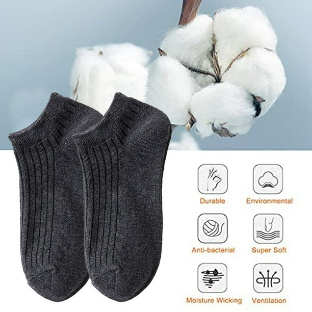 Calcetines invisibles para hombre, 8 pares, calcetines invisibles de  algodón, calcetines cortos anti Zhivalor BST3019246-2