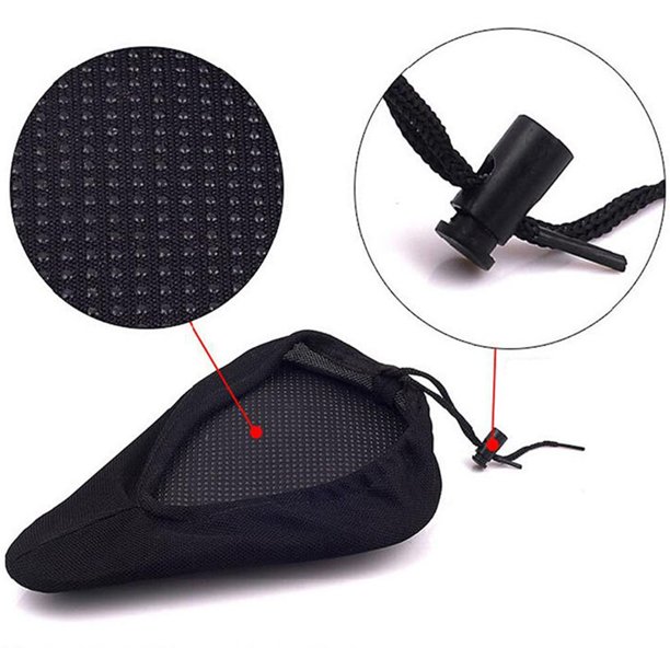 Funda de Asiento Bicicleta Estática con Esponja 3D Almohadilla Suave Cojín  Sillín para /Bicicleta de Carretera/Bicicleta Soledad Cubierta de silla de