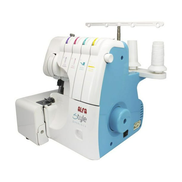 Máquina de coser Alfa Style 40 portable blanca y violeta