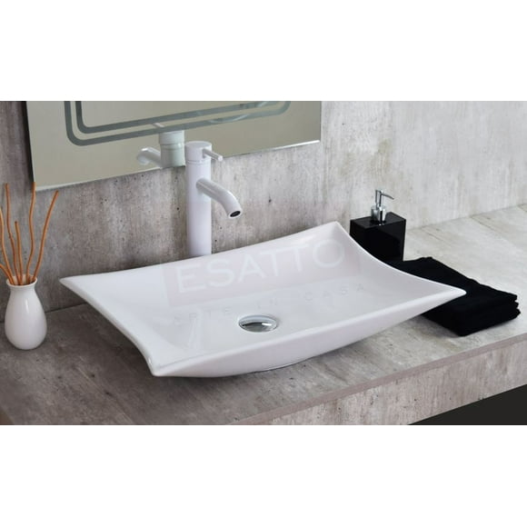 esatto kit stella b paquete de precio mejorado con lavabo llave y desages listo para instalar esatto paquete completo de lavabo para baño