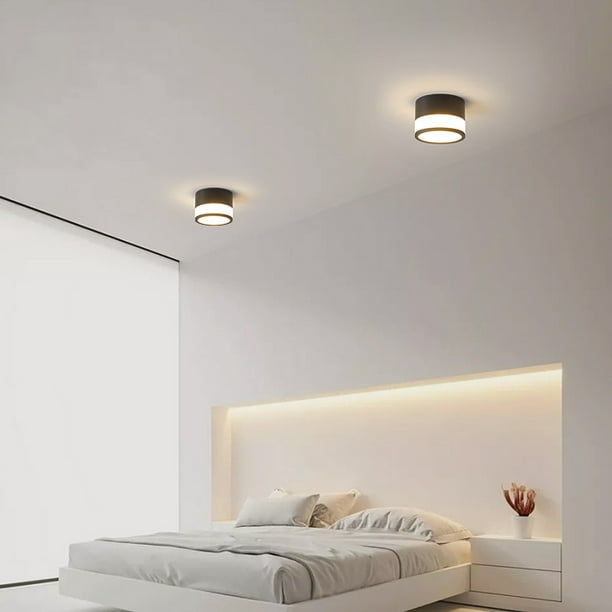 Luz de techo LED redonda, iluminación del dormitorio, 38.5*17*6cm, 42W  4000LM, blanco, luz caliente