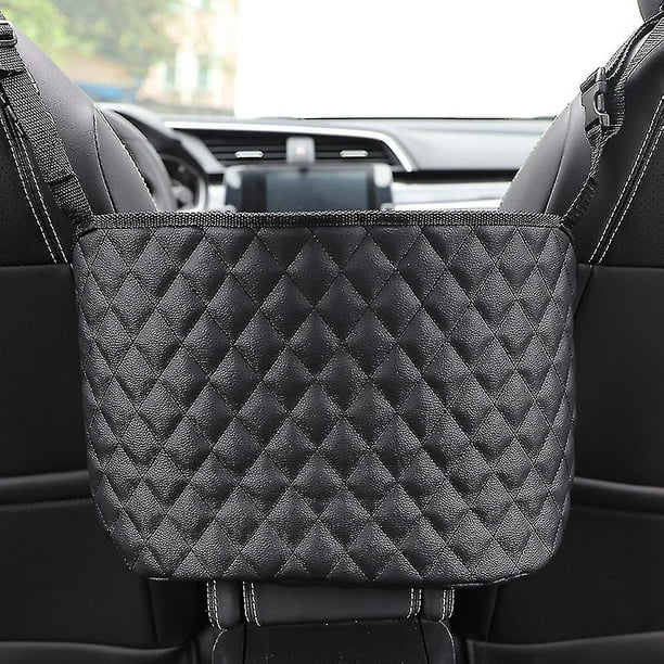 ElekTonny Soporte para bolso de coche entre asientos, organizador de  asiento de pasajero con múltiples bolsillos para almacenamiento y bolsillo  de red
