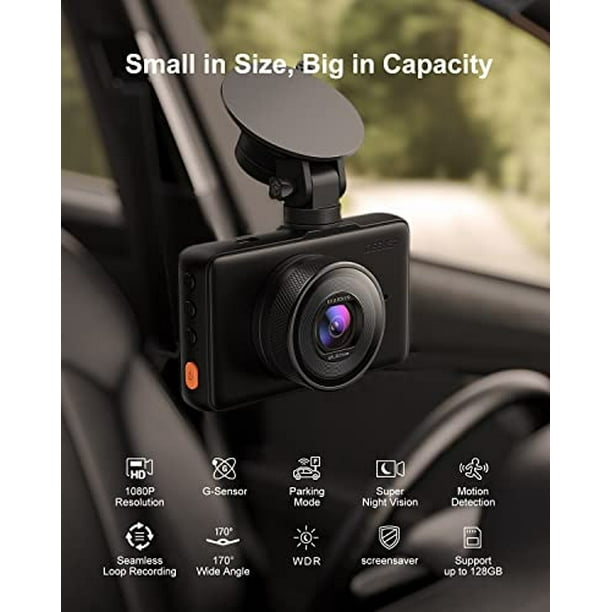 Milerong Dash Camera for Cars, FHD 1080P Mini Dash Cam with Super
